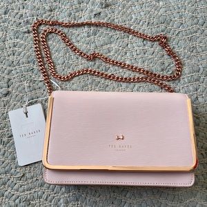 Brand New Ted Baker Pink Rose Gold Crossbody